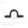 Mewutal 10pcs 34 Inch PVC Pipe Straps U Shape Plastic Conduit Pipe Strap Clamps 2 Holes Pipe Clips Black Conduit Clips for Pipe Tube Cables 19mm