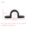 Mewutal 10pcs 34 Inch PVC Pipe Straps U Shape Plastic Conduit Pipe Strap Clamps 2 Holes Pipe Clips Black Conduit Clips for Pipe Tube Cables 19mm