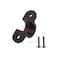 Mewutal 10pcs 34 Inch PVC Pipe Straps U Shape Plastic Conduit Pipe Strap Clamps 2 Holes Pipe Clips Black Conduit Clips for Pipe Tube Cables 19mm