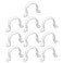 Mewutal 10PCS U Shape Tube Strap Clamp 2 Holes Conduit Straps PVC Pipe Straps for Pipe Cables Tube ID 30mm 1316 Inch