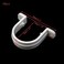Mewutal 10PCS U Shape Tube Strap Clamp 2 Holes Conduit Straps PVC Pipe Straps for Pipe Cables Tube ID 30mm 1316 Inch