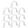 Mewutal 10PCS U Shape Tube Strap Clamp 2 Holes Conduit Straps PVC Pipe Straps for Pipe Cables Tube ID 30mm 1316 Inch