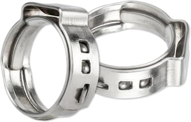 MISPIRE 25 PCS 34 inch Pipe Clamps Stainless Steel 304 Pinch Clamps for PEX Pipe Tubing Fitting Connections
