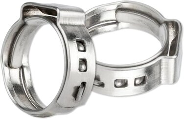 MISPIRE PEX Clamps 34 inch 50 PCS Stainless Steel Pinch Clamps for PEX Pipe Tubing Fitting Connections