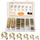 MuHize 72Pcs Spring Hose Clamp Assortment Kit 6 Sizes 717mm for Fuel Air Water Coolant Lines Low Pressure Hose Clamps for Automotive Marine RV