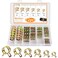 MuHize 72Pcs Spring Hose Clamp Assortment Kit 6 Sizes 717mm for Fuel Air Water Coolant Lines Low Pressure Hose Clamps for Automotive Marine RV