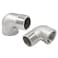 Murtenze 2Pcs 304 Stainless Steel 90 Degree Elbow with 2 Tape 34inch NPT Threaded Pipe Fitting Female x Male Cast Pipe Fittings
