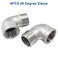 Murtenze 2Pcs 304 Stainless Steel 90 Degree Elbow with 2 Tape 34inch NPT Threaded Pipe Fitting Female x Male Cast Pipe Fittings