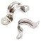 NGe Nge 1inch Rigid Pipe Strap ClampTwo Hole StrapU Bracket Tube ClipStainless Steel Heavy Duty Pipe Fasten HolderSecures Conduit50Pcs35mm