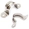 NGe Nge 1inch Rigid Pipe Strap ClampTwo Hole StrapU Bracket Tube ClipStainless Steel Heavy Duty Pipe Fasten HolderSecures Conduit50Pcs35mm