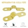 NGeGe 70pcs Brass Refrigerator Evaporator Coils Pipe Strap Clamp Yellow 137x04x02 LxWxH Pipe Clamp