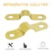 NGeGe 70pcs Brass Refrigerator Evaporator Coils Pipe Strap Clamp Yellow 137x04x02 LxWxH Pipe Clamp