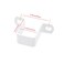Nicerity 4Pcs Square Tube Strap Clamp Deck Fence Post Tie Bracket U Shape Pipe Clamp Bracket White