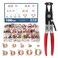 OCR 100 Pack 622mm 10Size Fuel line Spring Clamp Silicone Vacuum Hose Pipe Clamp Steel Wire Tube Pipe Clip With a Hose Clamp Pliers