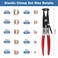 OCR 100 Pack 622mm 10Size Fuel line Spring Clamp Silicone Vacuum Hose Pipe Clamp Steel Wire Tube Pipe Clip With a Hose Clamp Pliers