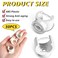 OWMOSYX 50 Pack 34 Inch PEX Clips 20mm Pipe Hangers Pipe Holder PEX Tubing Clamps PVC Water Pipe Support Pipe Clamp Tools White Plastic U Pipe Clamp Tools 34 Inch