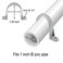 YaCowen Pipe Strap Clamp 2Holes Plastic Conduit Pipe Clamps PVC Pipe Supports 1 inch 20Pack
