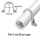 YaCowen Pipe Strap Clamp 2Holes Plastic Conduit Pipe Clamps PVC Pipe Supports 1 inch 20Pack