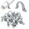 YaCowen Pipe Strap Clamp 2Holes Plastic Conduit Pipe Clamps PVC Pipe Supports 1 inch 20Pack
