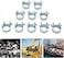 QINALO 10Pack 2123mm Mini Hose Clamps Galvanized Hose Clamps Pipe Clamp Diameter 13162932 Suitable for Fuel Injection Systems Hydraulic Lines Cars Radiators Gardens etc