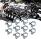 QINALO 10Pack 2628mm Mini Hose Clamps Galvanized Hose Clamps Pipe Clamp Diameter 1 132 1 332 Suitable for Fuel Injection Systems Hydraulic Lines Cars Radiators Gardens etc
