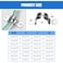 qxayxa 90 Pcs Two Hole Strap U ClampPipe Strap U Bracket Clamp Stainless Steel Rigid Pipe Strap U Bracket Tube Strap Clamp Kit for Pipe Tube Fixing Mounting 516 38 916 12 58 34 1