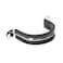 QXSKSLH 10Pcs 212 Inch Stainless Steel Rubber Cushioned Pipe Clamps RType 63mm Black