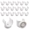S SYDIEN 114 Inch PEX Clips Pipe Clamp 32 mm Pipe Hangers Pipe Holder PEX Tubing Clamps PVC Water Pipe Support Plastic UShaped PVC Pipe Clamps Tools 20 Pack
