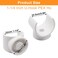 S SYDIEN 114 Inch PEX Clips Pipe Clamp 32 mm Pipe Hangers Pipe Holder PEX Tubing Clamps PVC Water Pipe Support Plastic UShaped PVC Pipe Clamps Tools 20 Pack