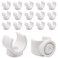 S SYDIEN 34 Inch PEX Clips Pipe Clamp 20 mm Pipe Hangers Pipe Holder PEX Tubing Clamps PVC Water Pipe Support Plastic UShaped PVC Pipe Clamps Tools 50 Pack