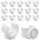 S SYDIEN 34 Inch PEX Clips Pipe Clamp 20 mm Pipe Hangers Pipe Holder PEX Tubing Clamps PVC Water Pipe Support Plastic UShaped PVC Pipe Clamps Tools 50 Pack