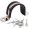 soimuk Soimuk Pipe Clamps304 Stainless Rubber Cushioned Heavy Duty Conduit clips SCH 2 in 60 MM 12 Pack