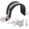 soimuk Soimuk Pipe Clamps304 Stainless Rubber Cushioned Heavy Duty Conduit clips SCH 2 in 60 MM 12 Pack
