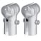 Tandefio 2 Pcs End Rail Clamps 138 Pipe Clamp Chain Link Fence Fittings T Clamp Galvanized Steel for Od Pipe Bolts and Nuts