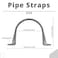 TOMSHIELE 4 Inch 6pcs PVC Pipe Straps Reliable 2Hole Plastic Conduit Clamps for Secure and Organized Mounting of PVC Pipes Conduits and Cables UL Certified for Safety
