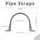 TOMSHIELE 4 Inch 6pcs PVC Pipe Straps Reliable 2Hole Plastic Conduit Clamps for Secure and Organized Mounting of PVC Pipes Conduits and Cables UL Certified for Safety