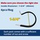 TOMSHIELE 6 PCS 134 Inch Cable Clamps Rubber Clamps Rubber Line Clamp Stainless Steel Cable Clamp for Industrial 45mm