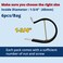 TOMSHIELE 6 PCS 134 Inch Cable Clamps Rubber Clamps Rubber Line Clamp Stainless Steel Cable Clamp for Industrial 45mm