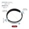 uxcell 2 Pcs Adjustable Pipe Bracket Clamp 412114mm Wall Ceiling Mount Split Ring Pipe Hanger Galvanized Iron Pipe Strap Support with Screw Expansion Tube for Pipe Tube