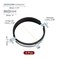 uxcell 4 Pcs Adjustable Pipe Bracket Clamp 412114mm Wall Ceiling Mount Split Ring Pipe Hanger Galvanized Iron Pipe Strap Support with Screw Expansion Tube for Pipe Tube