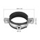 uxcell Adjustable Pipe Bracket Clamp 2 50mm Wall Ceiling Mount Iron Pipe Strap Support 5pcs