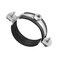 uxcell Adjustable Pipe Bracket Clamp 2 50mm Wall Ceiling Mount Iron Pipe Strap Support 5pcs