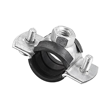 uxcell Adjustable Pipe Bracket Clamp 34 20mm Wall Ceiling Mount Iron Pipe Strap Support 5pcs