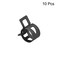 uxcell Steel Band Clamp 15mm Inner Dia Fit 155162mm OD Hose Spring Band Type Action Fuel Line Silicone Tube Clip Clamp Black 10Pcs