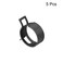 uxcell Steel Band Clamp 25mm Inner Dia Fit 26529mm OD Hose Spring Band Type Action Fuel Line Silicone Tube Clip Clamp Black 5Pcs