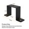 Wdwlbsm 4Pcs Square Pipe Clamp Black Strap Post Ties Brackets U Shaped Connector Bracket Wood Deck Fence Post Tie for Water Pipes Balcony Railing Stairs Railing