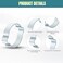 YTKavq 17mm20mm Double Ear Hose Clamps Galvanized Steel Rust Proof PEX Clamps for Automotive Plumbing Marine30 Pcs