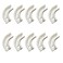 YZMSZ Bend Supports 90 Degree Elbow Conduit Flow Bend Clip White for 38 inch RO Tubing Plastic Polymer PEX Pipe Clamps pack of 10