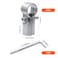 ZHSLDQ 6 Sets of T Clamps Stainless Steel Silver Pipe Clamps114 OD 32MM