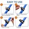 ZIPCCI 114 Inch Cable Clamp 15 Pack Rubber Wiring Clamp Stainless Steel Pipe Clips for Tube Holder Wire Cord Tubing Bracket Installation 32mm